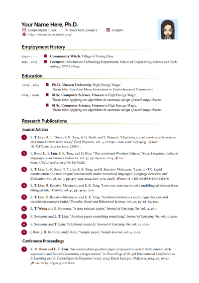 CurVe CV Template